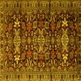 thumbnail image 1 of Ahgly Company Indoor Square Persian Yellow Traditional Area Rugs, 5' Square, 1 of 4