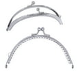 thumbnail image 4 of 10.5cm Semicircular Arch Iron Purse Frame Decorative Silver Beads Kiss Clasp Lock Handbag Making Accessories for Bag Making DIY Craft Handmade, 4 of 9