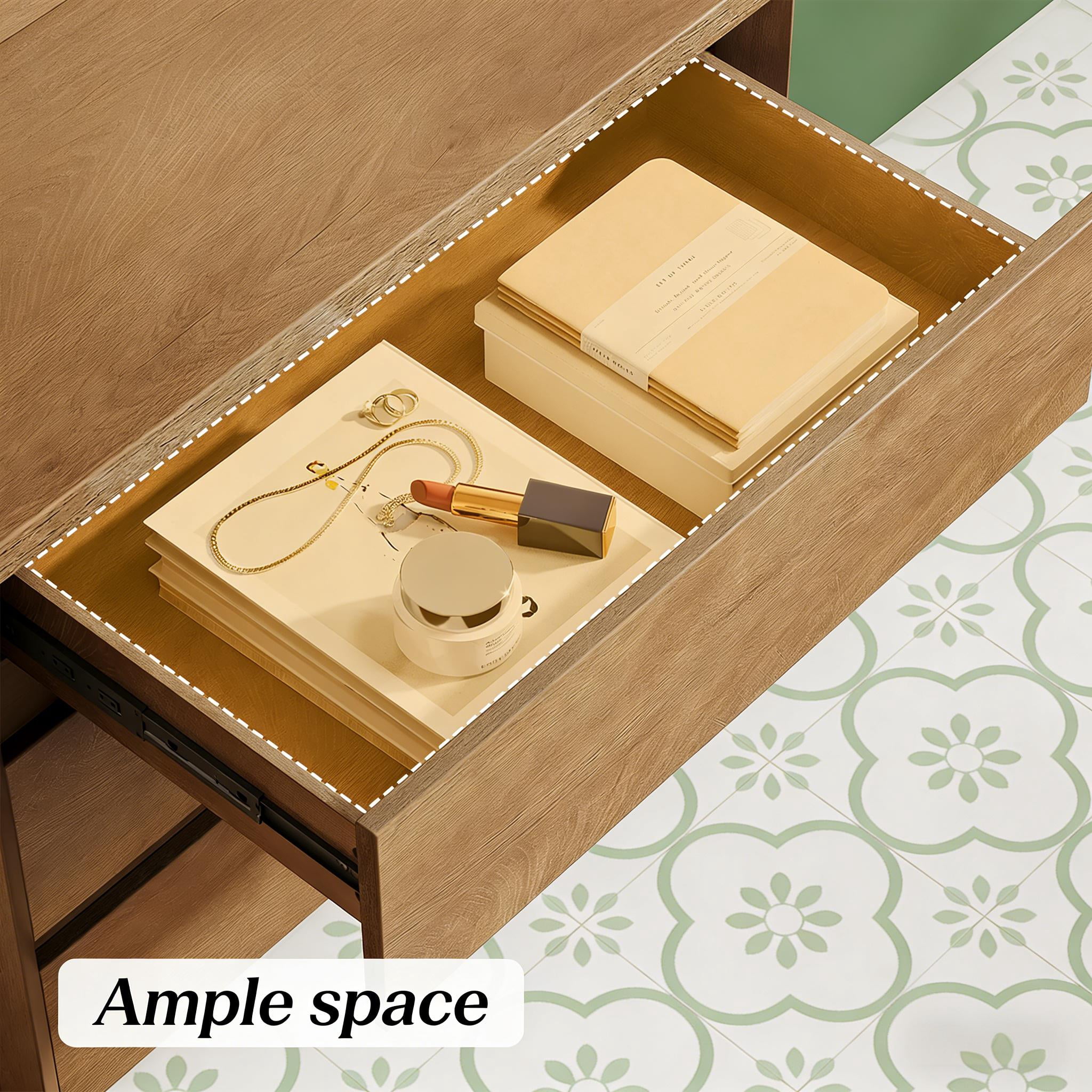 Sophisticated Nightstand with Drawer,Multipurpose Bedside Table