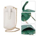thumbnail image 3 of Hukapapa Bolso pequeño portátil para teléfono móvil Lindo mini bolso de hombro para niñablanco, 3 of 5