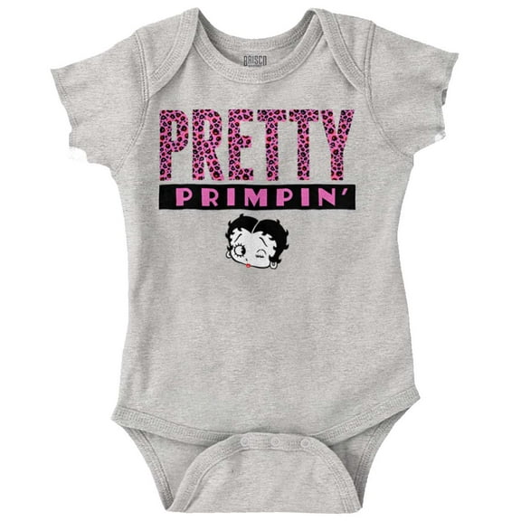 Betty Boop Pretty Girly Cutie Cute Bodysuit Jumper Girls Infant Baby Brisco Brands 6M