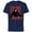 Navy, variant on Rise of the Planet of the Apes Caesar in Black White and Red - Short Sleeve Cotton T-Shirt for Adults - Customized-Natural