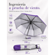 thumbnail image 5 of Paraguas Morado Compacto Reforzado 110 Cm Plegable Portátil, 5 of 6