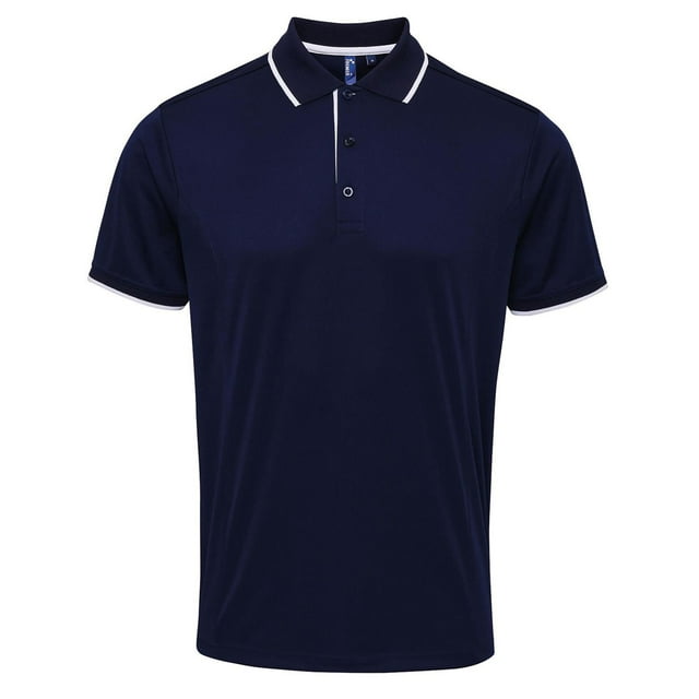 Premier Polo Contrasté Coolchecker pour Hommes
