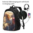 thumbnail image 2 of Balery Rainbow Cloud White Horse Print USB Charging Backpack for Men and Women - Water-Resistant, Anti-Theft Laptop Backpack with USB Port for Travel, Work, School, and College, 2 of 7
