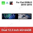 thumbnail image 3 of ZWNAV Dual 12.3 inch Screen Car Radio For Fiat DOBLO 2010-2015 Android GPS Navigation Multimedia Video Player Stereo Receiver Head Unit, 3 of 14