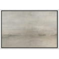 thumbnail image 3 of PixonSign Framed Canvas Print Wall Art Pastel Gray Watercolor Sky Landscape Abstract Shapes Illustrations Modern Art Decorative Minimal Relax/Calm for Living Room, Bedroom, Office - 16"x24" White, 3 of 5