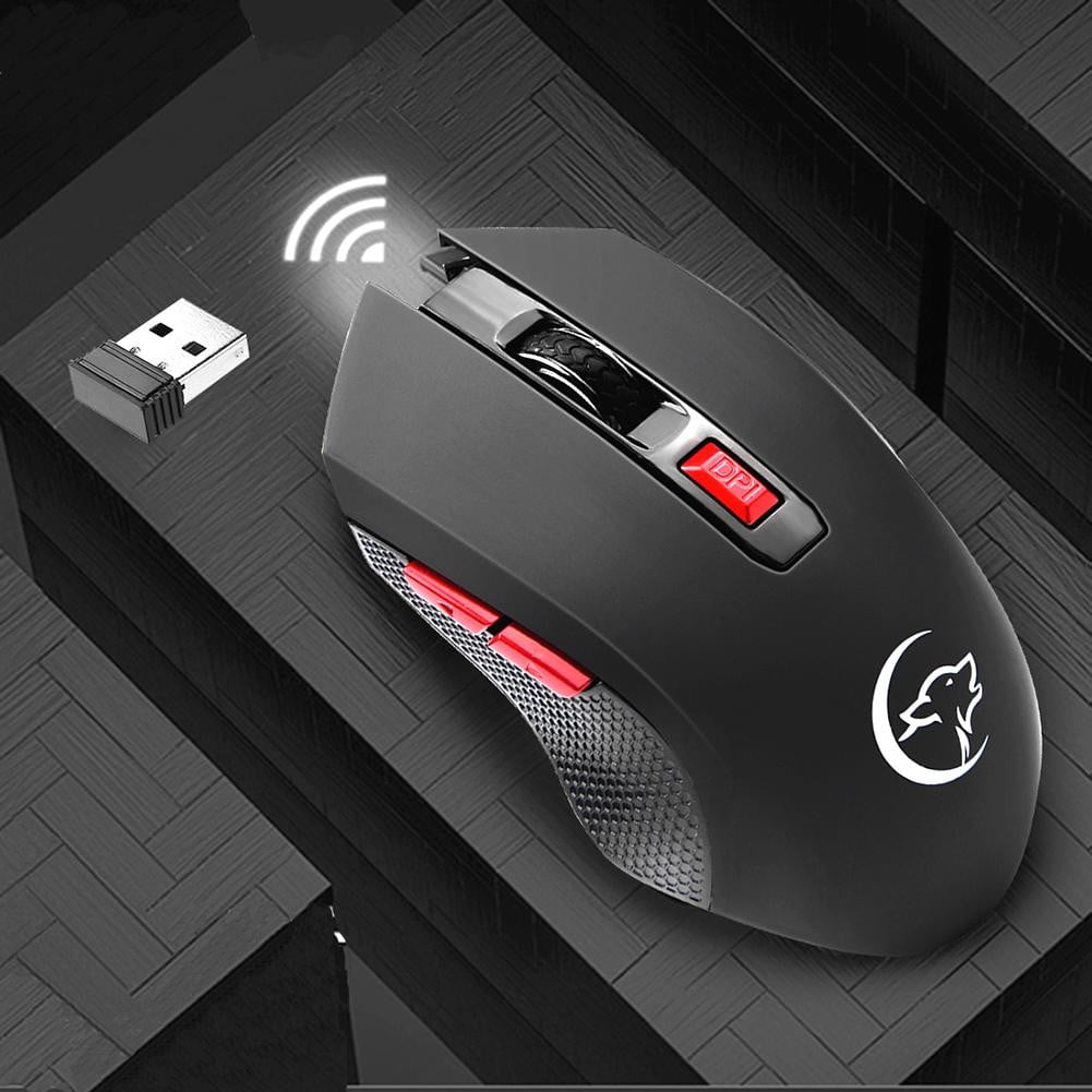 Wireless Computer Mouse 6 Buttons Gaming Mouse 2.4G PC Optical Motor Mice 