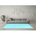 thumbnail image 3 of Ahgly Company Indoor Rectangle Oriental Light Blue Traditional Area Rugs, 3' x 5', 3 of 4