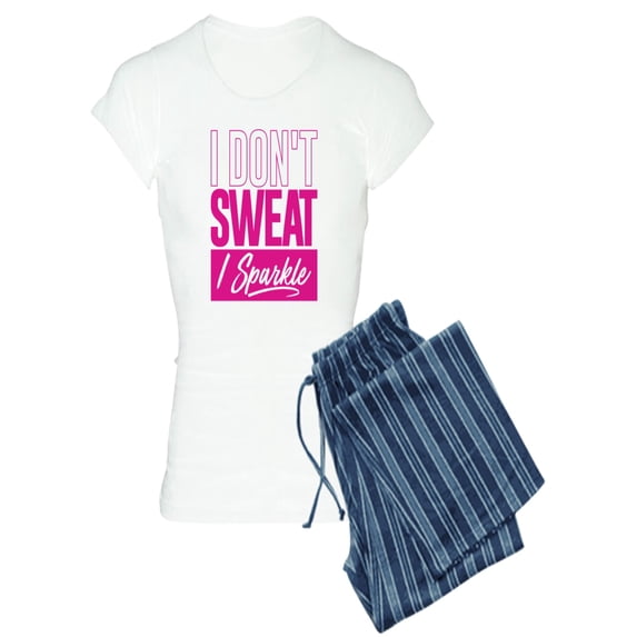 CafePress - I Don't Sweat Pink - Women's Light Pajamas