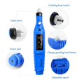 thumbnail image 3 of Electric Nail Drill File Machine Electric Manicure Machine Nail Drill Bits Kit Nail File Art Tool Pedicure Gel Polish Remover Portable Electric Acrylic Nail Drill File Buffer Machine Kit, 3 of 8