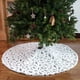 thumbnail image 5 of Falda de árbol Navidad debajo de la alfombra de pie de árbol Manta blanca de plumas para decoración de fiestas, colorida, 122cm Advancent HA008201-06, 5 of 7
