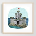 thumbnail image 2 of Tower of refuge - Isle of Man Collage Architecture Fantasy Watercolor Seascape Illustration Unframed Wall Art Print 18 x 18 inches, 2 of 9