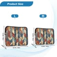 thumbnail image 4 of FORMRS 13"-13.3" Laptop Sleeve Protective Case Soft Carrying Quilted Computer Bag Cover, Beige Geometric, 4 of 7