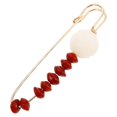 thumbnail image 2 of Green White Jade Bodhi Root Lotus Brooch Decorative Safety Pin For Shawls And Scarves Large Safety Pins Elegant Flower Brooch Pin, 2 of 2