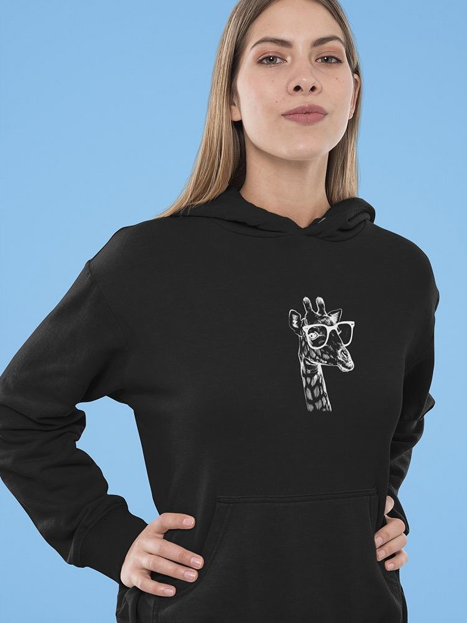 Cool Giraffe With Shades Hoodie Women -GoatDeals Designs, Female x-Large - image 2 of 4