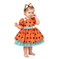 thumbnail image 2 of mgoYE Toddler Baby Girls Princess Halloween Outfit for Baby Girl Dress With Headband 6-12 Months, 2 of 9