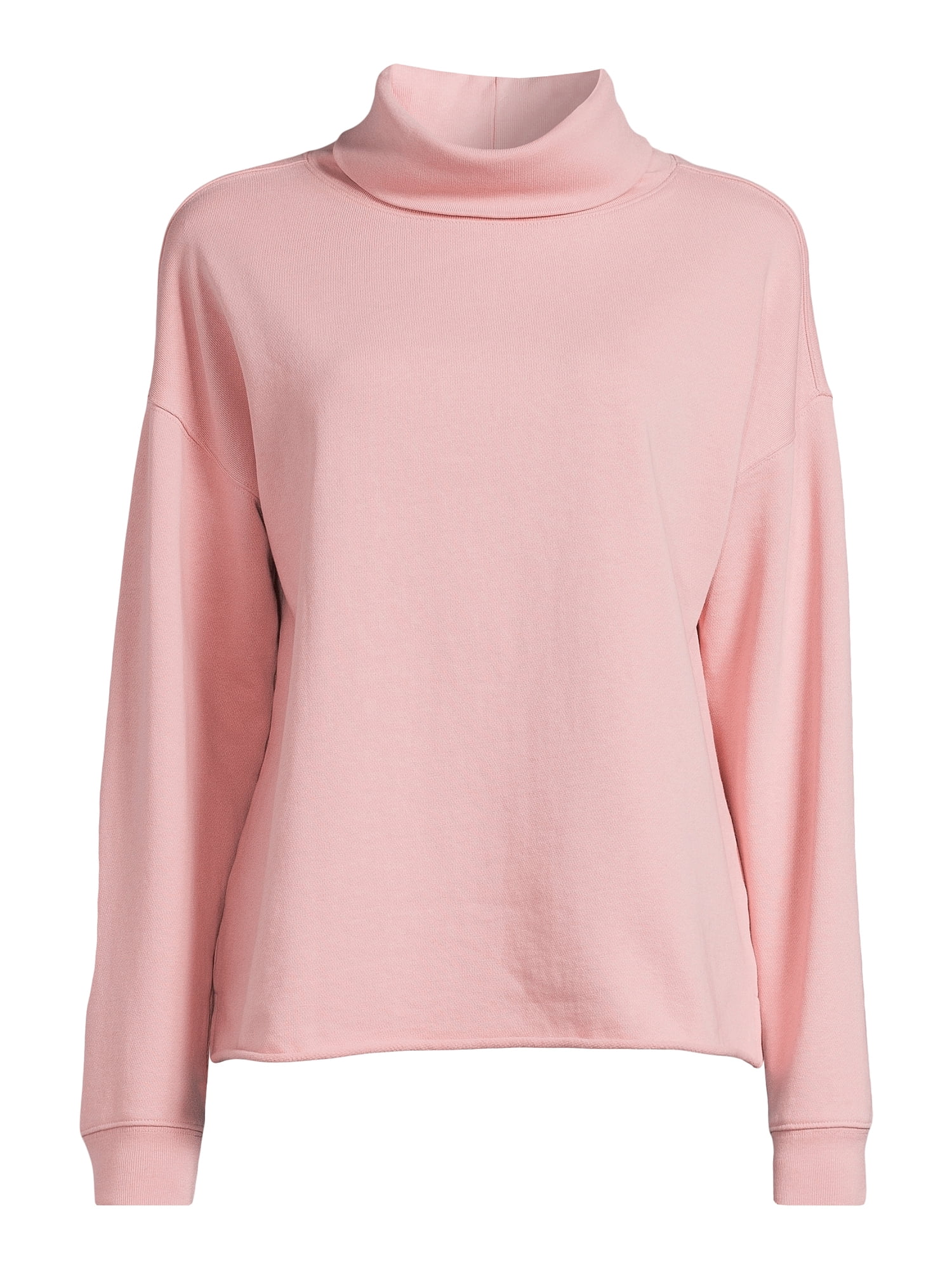 Time and Tru Women's Turtleneck Sweatshirt, Sizes XS-3XL