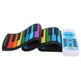 thumbnail image 1 of Piano enrollable portátil Bling Bling con teclado suave de Silicona 49 teclas colorido, 1 of 12
