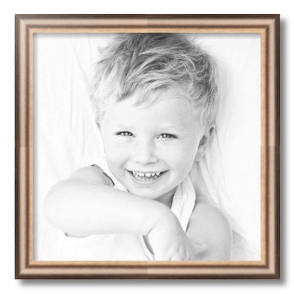 ArtToFrames 17x17" Anique Silver Picture Frame, Silver Wood Poster Frame, with Regular Acrylic and 2 (FBPL-4964)