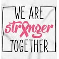 thumbnail image 2 of Breast Cancer Ribbon Strong Together Women's Plus Size Graphic Tee Brisco Brands 2X, 2 of 5