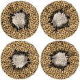 thumbnail image 2 of Shower Caps,Yellow and Brown Of Cheetah Print Waterproof Shower Cap for Women 4 Pieces,Double Reusable Hair Cover for Shower PEVA Elastic Stretch Hem, 2 of 7