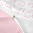 thumbnail image 4 of meiyoeat Pink Cute Cat Pattern Bedding,Girly Kitten Print Duvet Cover Full For Girl,Reversible,3 Pieces,1 Duvet Cover and 2 Pillowcases, 4 of 6