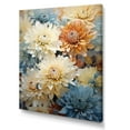 thumbnail image 2 of Designart "Beige And Blue Mums In Bloom III" Mums Wall Decor, 2 of 7