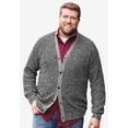 thumbnail image 3 of KingSize Men's Big & Tall Shaker Knit V-Neck Cardigan Sweater, 3 of 6