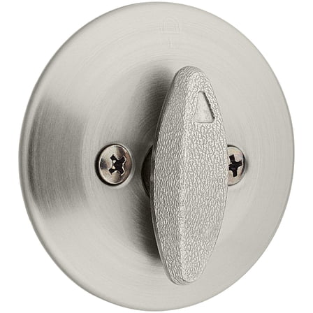 Open Box Kwikset 667 One Sided Deadbolt - Nickel