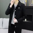thumbnail image 5 of Blazer masculino de un solo pecho para fiesta, abrigo corto, chaqueta de traje para hombre recortada, elegante, simple, original, estilo coreano, ropa 2024, 5 of 5