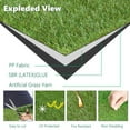 LITA 1' x 59' Indoor Outdoor Artificial Grass Turf Rug for Patio Garden