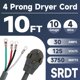 thumbnail image 2 of Cable de secado EP 10 pies 10/4 SRDT 30 amperios NEMA 14-30 gris, 2 of 7