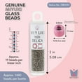 thumbnail image 3 of Miyuki Delica Seed Beads – Size 11/0 (1.6 mm), DB0322, Matte Metallic Gold, 7.2 g, Approx. 1440 Beads, 3 of 7
