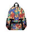 thumbnail image 3 of Colorful Butterfly Pattern Cute School Backpack Bag for School with Padded Back and Adjustable Shoulder Straps 15.25"x11.5"x5.25", 3 of 5