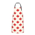 thumbnail image 2 of Lsque Happy Canada Day Waterproof Apron Chef Aprons for Men Heavy Duty Chemical Work Apron Extra Long Grilling Aprons with Adjustable Bib Apron, 2 of 9