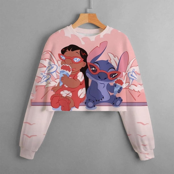 2022 nueva puntada de dibujos animados Casual ropa linda para niñas sudaderas con capucha impresas recortadas sudaderas huggy wuggy ropa para niños Girls140 Gao Jinjia LED