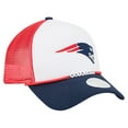 thumbnail image 3 of Women's New Era White/Navy New England Patriots Friendship Bracelet 9FORTY Adjustable Hat, 3 of 5