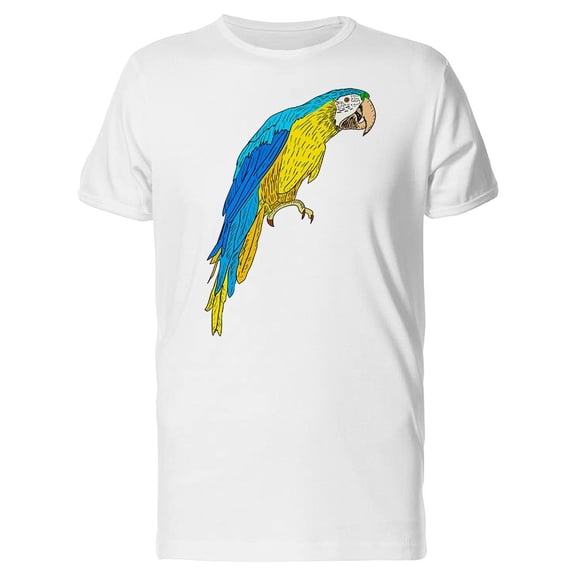 Colored Drawing Of A Macaw Tee Men's -Image by Shutterstock