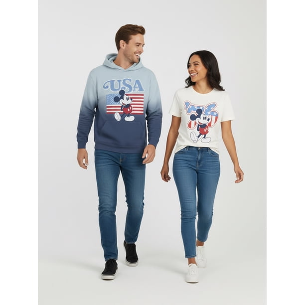 Disney Men's Mickey Mouse America 250 Spirit of 76 USA Graphic
