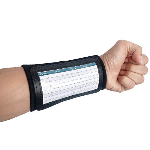 CHLPRO Wrist Coach Youth Triple Wrist Coach Playbook Wristband(Youth) Perfect for Flag
