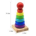 thumbnail image 1 of Juegos educativos de madera para niños, juguetes de madera para el desarrollo del bebé, sonajeros Montessori, juguetes para bebés de 0, 6, 12 meses, 1 y 2 años Fivean unisex, 1 of 2