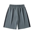 thumbnail image 5 of MYAOYI Mens Mesh Basketball Shorts, Color Block Elastic Waist Loose Fit Summer Shorts, 5 of 5