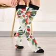 thumbnail image 5 of FORMRS Womens Knee High Socks Casual Long Thick Travel Daily Wear, 2 Pairs, Strawberry Pattern, 5 of 6