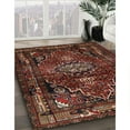 thumbnail image 3 of Ahgly Company Machine Washable Indoor Rectangle Traditional Sienna Brown Area Rugs, 4' x 6', 3 of 7