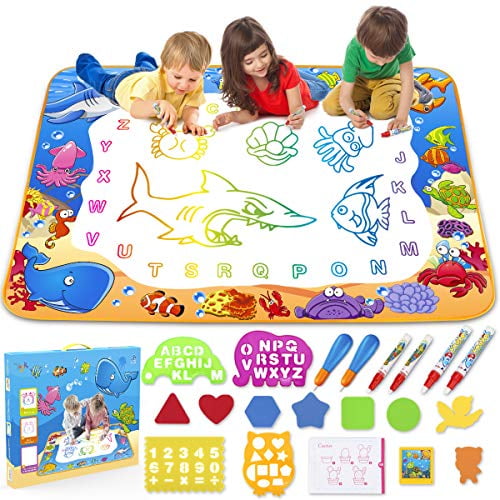 Tapis de dessin d'eau magique Doodle Tapis de peinture Jouets éducatifs  pour enfants