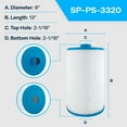 thumbnail image 2 of SpiroPure Replacement for Unicel C-8475 Pleatco PCS75N Filbur FC-3320 Coleman Maax Spas 100594 Hot Tub Spa Pool Filter Replacement Cartridge, 2 of 7