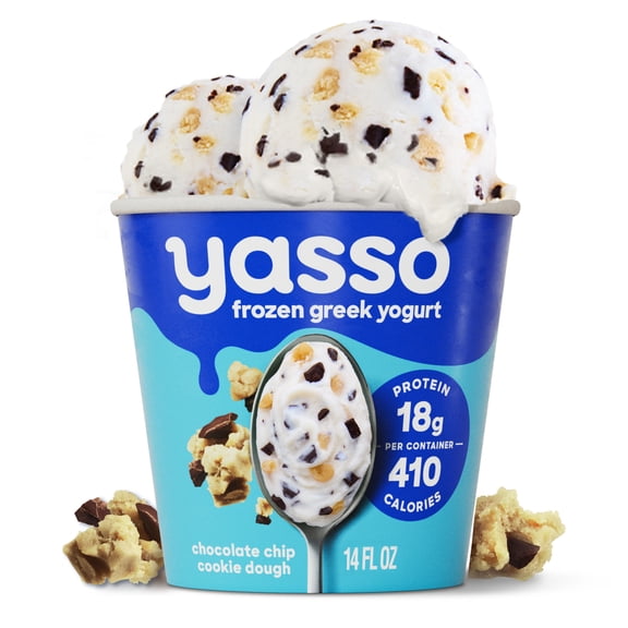 Yasso Chocolate Chip Cookie Dough Frozen Greek Yogurt, 14 fl oz