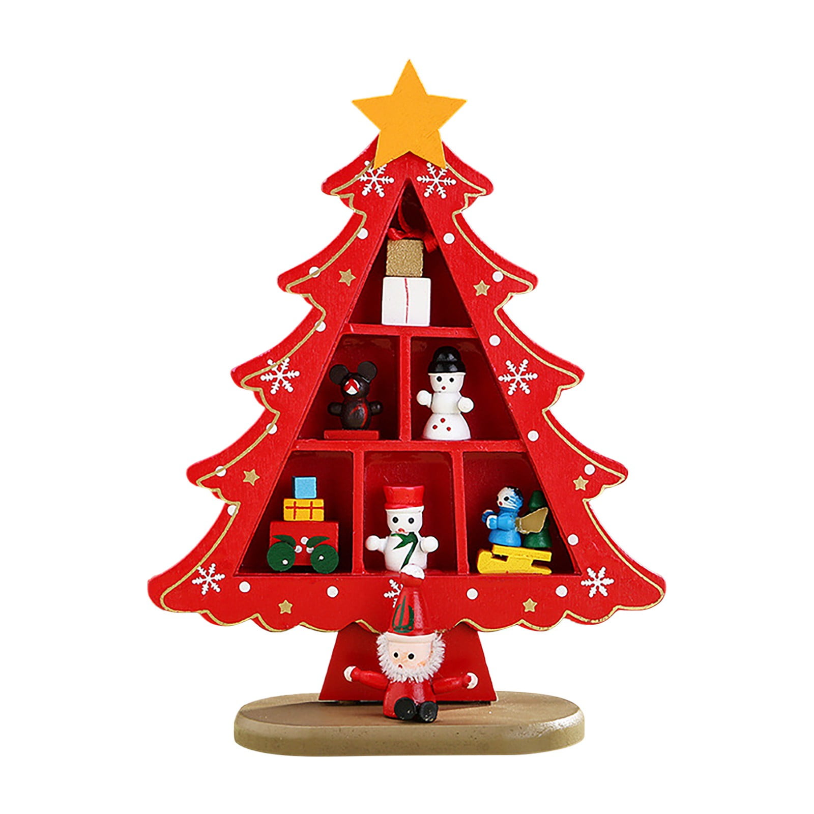 Home Xmas Navidad Noel Gifts Christmas Wood Christmas Tree Mini