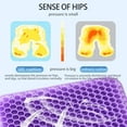thumbnail image 5 of Automotive Gel Seat Cushions Designed for Summer Breathable Honeycomb Decompression Back Tailbone Pain Home Office Wheelchair, 5 of 7